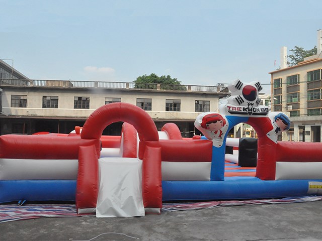 Red Inflatable Fun Park ,Inflatable Playground On Sale BY-IP-090